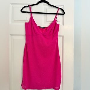 NWOT Blue Blush Pink Sparkly Minidress